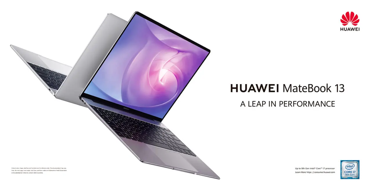 HUAWEI MateBook 13 โน้ตบุ๊กสำหรับคนรุ่นใหม่  เต็มจอ ขอบบาง ประสิทธิภาพเต็มเปี่ยม