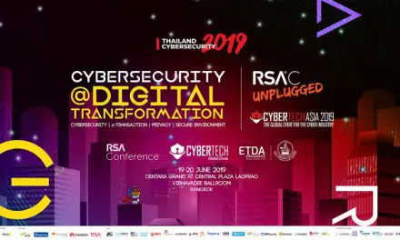 ETDA จัดยิ่งใหญ่งาน Thailand Cybersecurity 2019  จับมือ 2 องค์กรชั้นนำระดับโลก “RSA® Conference และ CYBERTECH”  ระดมกูรูด้านซีเคียวริตี้ ร่วมเวทีสัมมนาอัปเดตและแชร์เทรนด์ใหม่ๆ