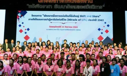 พม. สานต่อพลังยุวอาสา แสดงผลงานโครงการ “พัฒนาเพื่อการแบ่งปันที่ยิ่งใหญ่ Shift and Share” ประจำปี 2562