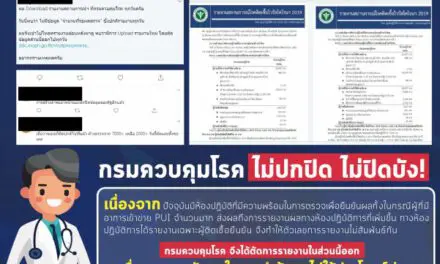 กรมควบคุมโรค ชี้แจงการดำเนินงานด้านข้อมูลโควิด-19 มีความโปร่งใสตามมาตรฐาน ไม่มีการปกปิดข้อมูล