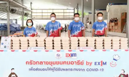 EXIM BANK ส่งมอบอาหารปรุงสุกจากโรงครัว CSR อย่างต่อเนื่อง บรรเทาความเดือดร้อนผู้ได้รับผลกระทบจากโควิด-19