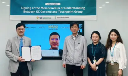 GC Pharma ส่ง Green Cross Genome Corporation (GC Genome) ลงนามความร่วมมือระหว่าง GC Genome และ ทัชพ้อยท์ กรุ๊ป  เพื่อขยายบริการตรวจวิเคราะห์พันธุกรรม ในไทยและภูมิภาคเอเชียตะวันออกเฉียงใต้