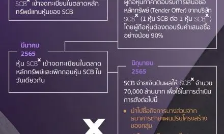 ข้อมูล “ขั้นตอนการปรับโครงสร้างการถือหุ้นของกลุ่ม SCB” และ “รายชื่อบริษัทในกลุ่ม New Growth พร้อมชื่อผู้บริหารที่ดูแล”