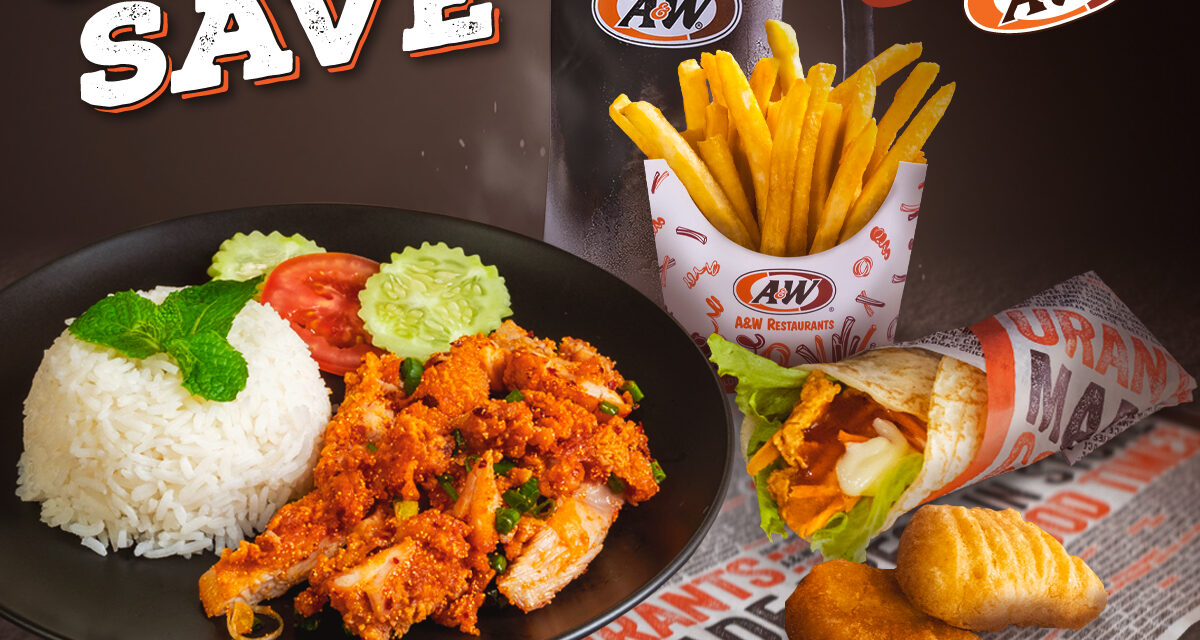 SUPER SAVE! เซฟสุดๆ กับโปรโมชั่นฉลอง 102 ปี A&W  ในราคาเบาๆ 102 บาท แต่ได้ถึง 5 เมนู!!!