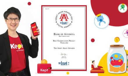 Kept by krungsri รับรางวัล Best Gamification Project Award จาก The Asset