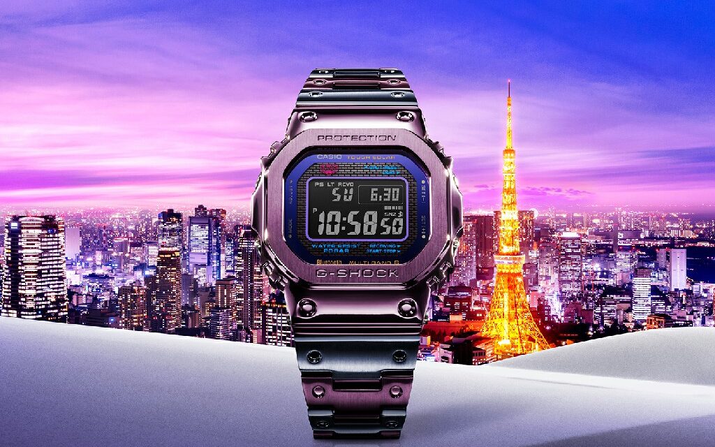Casio เตรียมเปิดตัวนาฬิกา G-SHOCK เรือนโลหะสีทูโทนม่วง-น้ำเงิน จากแรงบันดาลใจขอบฟ้ายามพลบค่ำของกรุงโตเกียว