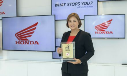 รถจักรยานยนต์ฮอนด้า คว้ารางวัล No.1 Brand Thailand 2021 ต่อเนื่อง 10 ปีซ้อน