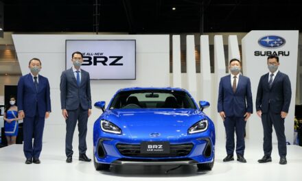 All-New Subaru BRZ ขึ้นแท่น MOST EXCITING SPORTS COUPE ในงานบางกอก อินเตอร์เนชั่นแนลมอเตอร์โชว์ ครั้งที่ 43 ผู้บริหารจากญี่ปุ่นและสิงคโปร์บินตรงร่วมงานเปิดตัว