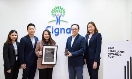 ซิกน่าประกันภัย คว้ารางวัลสุดยิ่งใหญ่ “LINE Thailand Awards 2021”  ขึ้นแท่น “ที่สุดแห่งแบรนด์ผู้สร้างสรรค์โฆษณาบน LINE Ads Platform ยอดเยี่ยม”