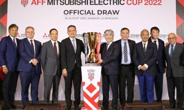 มิตซูบิชิ อิเล็คทริค ตอกย้ำภาพลักษณ์แบรนด์ ชูกลยุทธ์ สปอร์ต มาร์เก็ตติ้ง  คว้าดีลครั้งสำคัญ ลุยสนับสนุน “AFF Mitsubishi Electric Cup 2022”