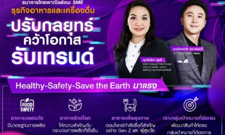ธนาคารไทยพาณิชย์ แนะเอสเอ็มอีธุรกิจอาหาร-เครื่องดื่ม  ปรับกลยุทธ์คว้าโอกาส รับเทรนด์ “Healthy – Safety – Save the Earth” มาแรง