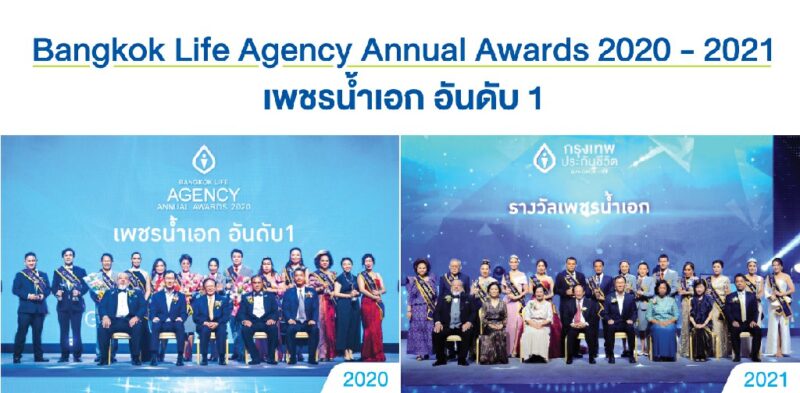 กรุงเทพประกันชีวิต จัดพิธีมอบรางวัลเชิดชูเกียรติสุดยอดนักขายในงาน Bangkok Life Agency Annual Awards 2020-2021 “The GLORIOUS CELEBRATION” & “The Legend of Success” ตำนานแห่งความสำเร็จ