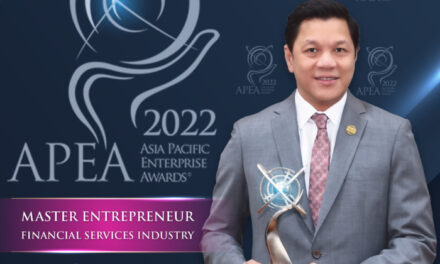 ผอ.ออมสิน คว้ารางวัลผู้นำองค์กร “Master Entrepreneur Award” จากเวทีนานาชาติ APEA 2022 เป็นอีกรางวัล ต่อเนื่องเป็นปีที่ 2