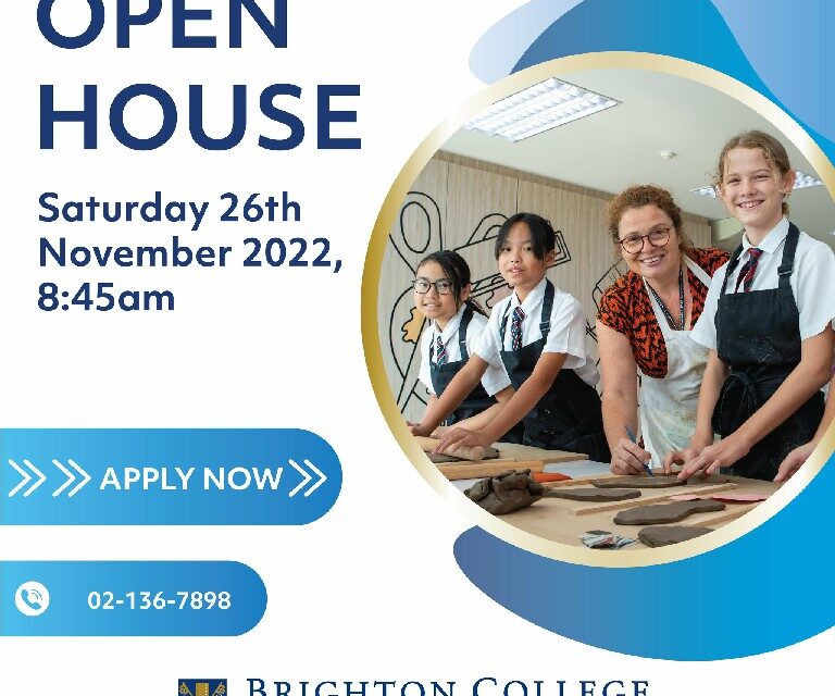 โรงเรียนนานาชาติ Brighton College Bangkok จัด Open House สำหรับนักเรียนอายุ 2-18 ปี 26 พ.ย.นี้