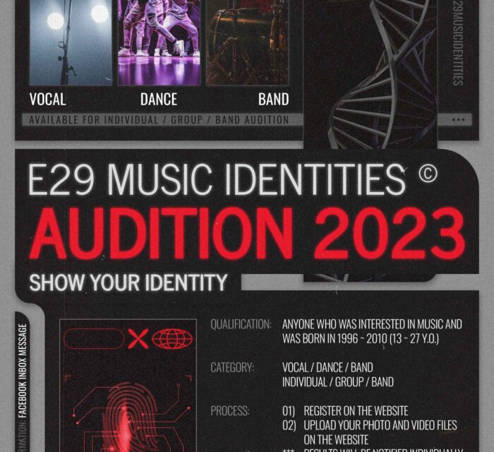 “E29 MUSIC IDENTITIES” เปิดออดิชันพร้อมกันทั่วประเทศ!!  “แบงค์-ชินดนัย” เตรียมปั้นศิลปินเสริมทัพค่ายเพลง