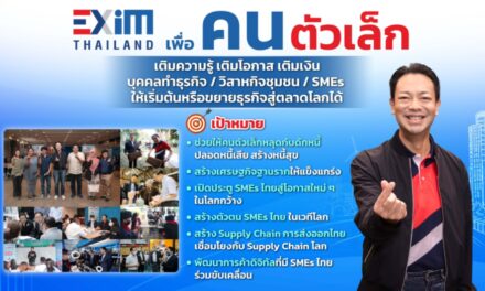 EXIM BANK ฉลองครบรอบ 29 ปี ก้าวขึ้นสู่ปีที่ 30 เปิดตัวโครงการ “EXIM เพื่อคนตัวเล็ก” ตอกย้ำบทบาท “ธนาคารเพื่อการพัฒนาประเทศไทย” โดยไม่ทิ้งใครไว้ข้างหลัง เร่งสร้าง SMEs ให้แข็งแกร่ง ขับเคลื่อนภาคการส่งออกและเศรษฐกิจไทย