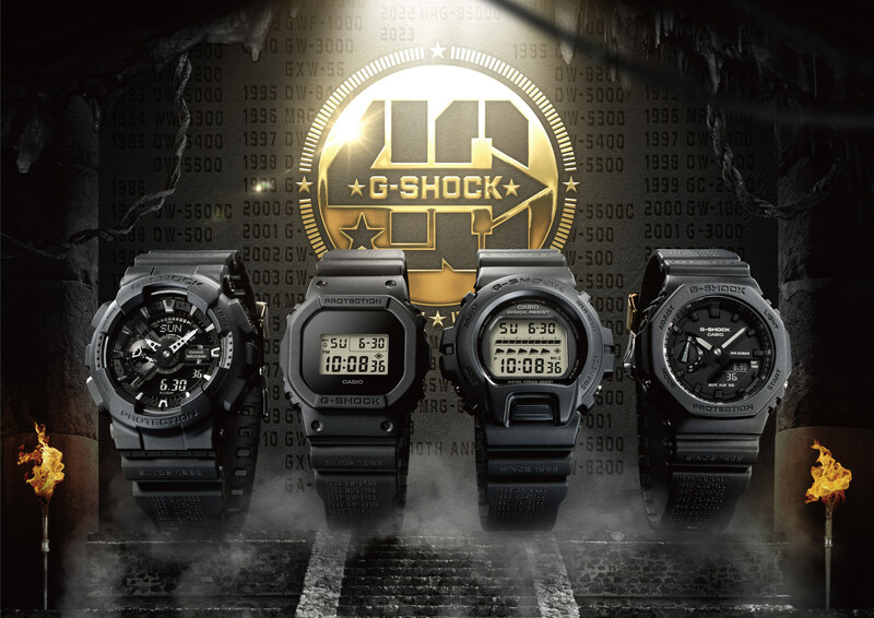 คาสิโอ เปิดตัว G-SHOCK รุ่นใหม่ โดดเด่นด้วยสายนาฬิกาพิมพ์ลายชื่อรุ่นสุดปังในอดีต  ฉลองครบรอบ 40 ปีแบรนด์ G-SHOCK ด้วยนาฬิการุ่นใหม่ในซีรีส์ รีมาสเตอร์ แบล็ก