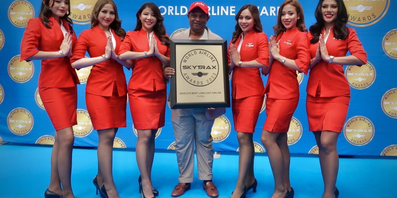 “14…อีกครั้ง!” แอร์เอเชียได้รับโหวตจากนักเดินทางทั่วโลก   ครองเเชมป์ “สายการบินราคาประหยัดที่ดีที่สุดในโลก” ปีที่ 14 จากสกายเเทรกซ์