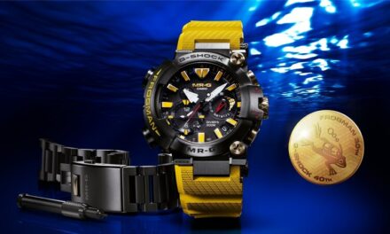 คาสิโอ เปิดตัวนาฬิกาดำน้ำทนแรงกระแทก  ทำจากโลหะสีเหลืองสด