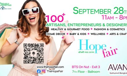 The Hope Fair – พร้อมที่จะช๊อปและชิลหรือยัง เข้าร่วมกับเราที่งาน Hope Fair ในวันที่ 28 กันยายน เพื่อช้อปปิ้ง ทานอาหารรสเลิศ และพบกับกลุ่มผู้คน