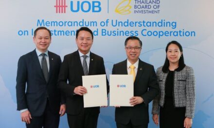 บีโอไอ จับมือ ยูโอบี ลงนามความร่วมมือ ดึงเม็ดเงินลงทุนต่างชาติเข้าไทย และส่งเสริมการลงทุนทั่วอาเซียน   