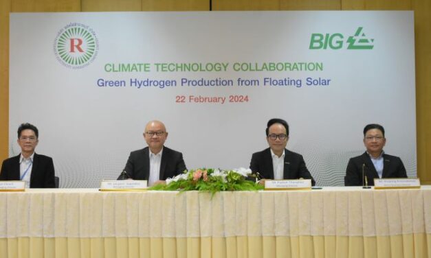 บีไอจี จับมือ โรงไฟฟ้าราชบุรีร่วมกันศึกษาการผลิตกรีนไฮโดรเจนจาก “โซลาร์ฟาร์มลอยน้ำ” แห่งแรกในประเทศ  