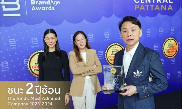 เบอร์หนึ่งตลอดกาล “เซ็นทรัลพัฒนา” ชนะรางวัล 2 ปีซ้อน พาศูนย์การค้าเซ็นทรัลครองใจผู้บริโภคคว้า Thailand’s Most Admired Company 2023-2024 ย้ำความสำเร็จ The Ecosystem for All แข็งแกร่งและยั่งยืนเพื่อทุกฝ่าย