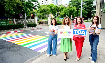 TOA ฉลอง Pride Month ด้วยสีสันความภูมิใจในความหลากหลาย กับซิกเนเจอร์ทางม้าลายสีรุ้ง @สามย่านมิตรทาวน์