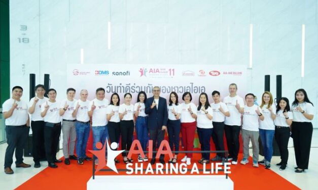 เอไอเอ ประเทศไทย จัดกิจกรรม “เอไอเอ แชร์ริ่ง อะ ไลฟ์” (AIA Sharing A Life) ครั้งที่ 11 ภายใต้แนวคิด For Better Healthมอบบริการฉีดวัคซีนไข้หวัดใหญ่ให้แก่ประชาชนโดยไม่มีค่าใช้จ่าย จำนวน 10,000 เข็มทั่วประเทศ   