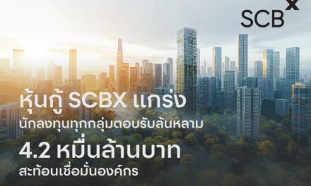 SCBX’ แกร่งต่อเนื่อง นักลงทุนทุกกลุ่มตอบรับหุ้นกู้ท่วมท้น 7 ชุด มูลค่ารวม 42,000 ล้านบาท  สะท้อนความเชื่อมั่นต่อองค์กร พร้อมเดินหน้าธุรกิจต่อไป