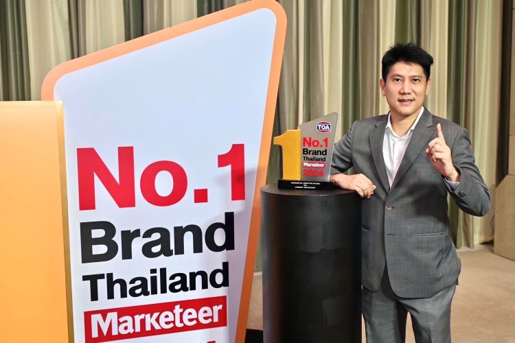 TOA คว้ารางวัล No.1 Brand Thailand 2024 ย้ำแชมป์เจ้าตลาดสีตัวจริง