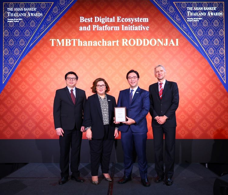 Roddonjai แพลตฟอร์มซื้อขายรถมือสองจากทีทีบีไดรฟ์ คว้ารางวัล Best Digital Ecosystem and Platform Initiative 2024 จาก The Asian Banker 