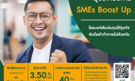 ธนาคารอิสลามแห่งประเทศไทย (ไอแบงก์) ออกสินเชื่อ SMEs Boost Up ต้นทุนต่ำเพื่ออัดฉีดผู้ประกอบการ SMEs ไทย ให้สามารถหล่อเลี้ยงและเสริมแกร่งธุรกิจ คิดอัตรากำไรเริ่มต้น 3.50% ต่อปีใน 2 ปีแรก ให้วงเงินสูงสุด 40 ล้านบาทต่อราย ใช้บริการได้ทั้งลูกค้าเดิมและลูกค้าใหม่ 