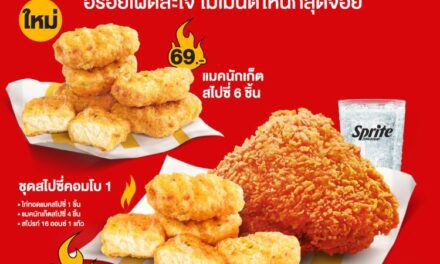 แมคโดนัลด์ ระเบิดความอร่อยเผ็ดสะใจ กับ แมคนักเก็ตสไปซี่ และ ไก่ทอดแมคสูตรสไปซี่!